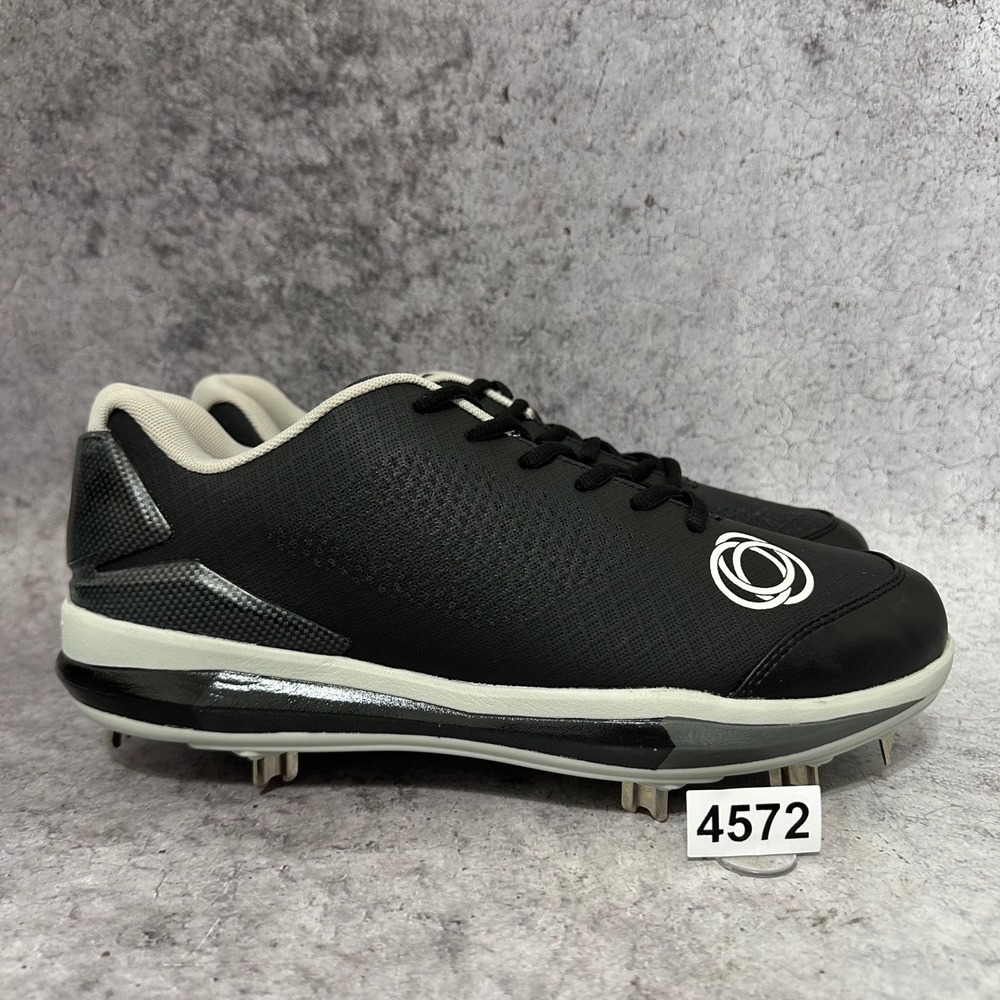 NEW Athalonz G-Force Metal Cleats Mens 12 Black Baseball Softball Low Top OAP